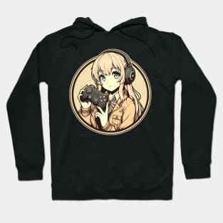 Beige gamer girl Hoodie